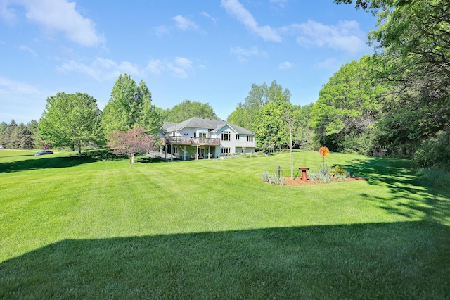 2301 170th Ln NW, Andover, MN 55304 - view of grassy yard with a deck