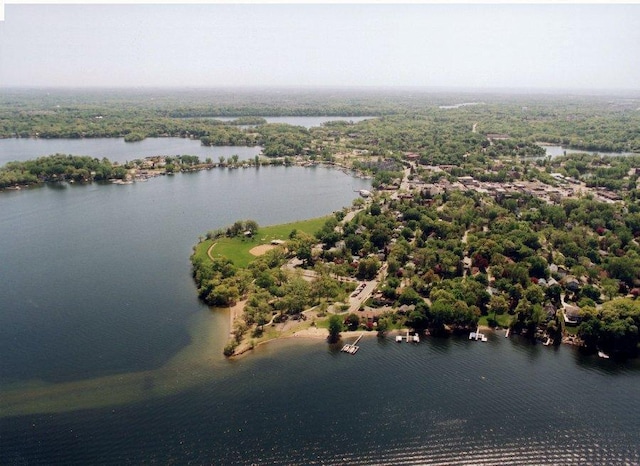 27755 Island View Rd, Shorewood, MN 55331 - aerial view of a large body of water and a heavily wooded area
