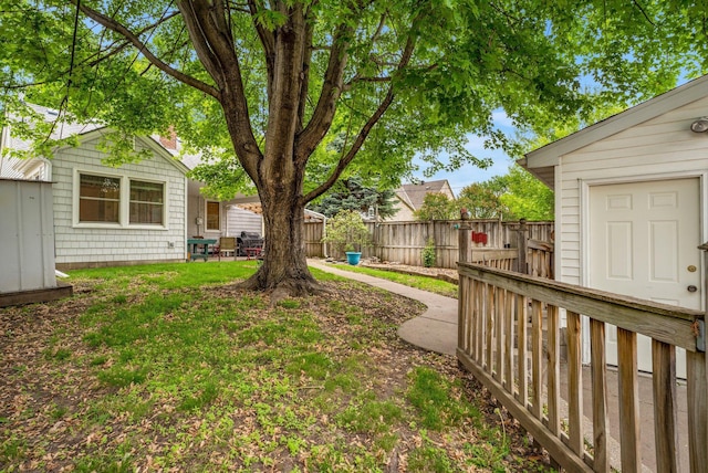 3243 Cleveland St NE, Minneapolis, MN 55418 - fenced backyard with an outbuilding