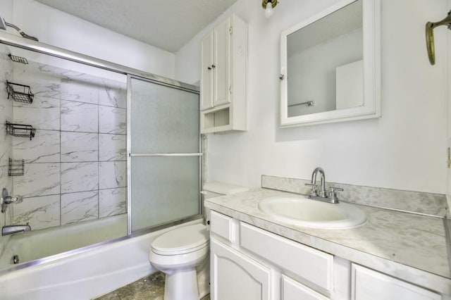 9705 99th Ave N, Maple Grove, MN 55369 - full bath with vanity, shower / bath combination with glass door, and toilet