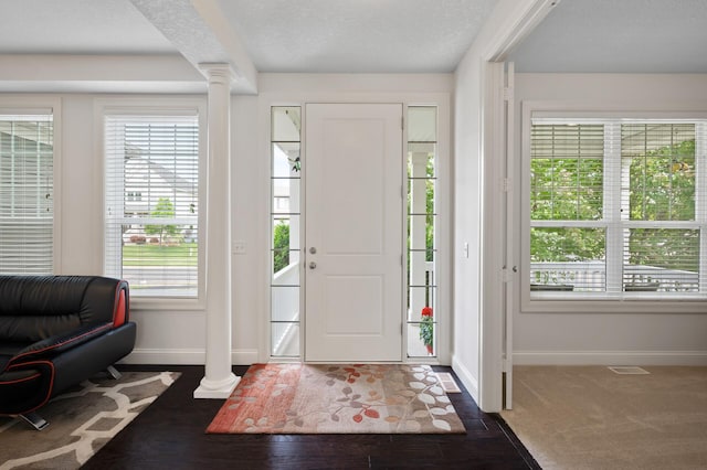 18301 100th Ave N, Osseo, MN 55311 - foyer entrance featuring ornate columns and baseboards