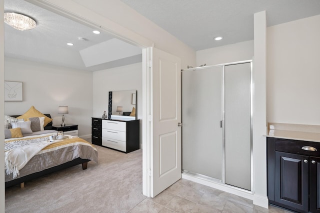 18301 100th Ave N, Osseo, MN 55311 - bedroom featuring recessed lighting, a skylight, baseboards, a closet, and light carpet