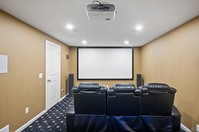 18301 100th Ave N, Osseo, MN 55311 - home theater featuring carpet, baseboards, and recessed lighting