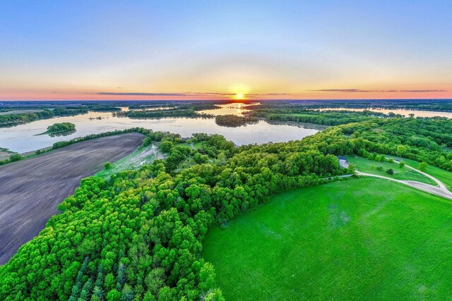 24534 474th Ln, Elysian Twp, MN 56028 - aerial view at dusk of a water view