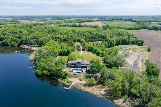 24534 474th Ln, Elysian Twp, MN 56028 - aerial view of sparsely populated area with a large body of water