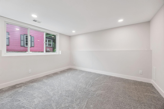 3936 Quail Ave N, Robbinsdale, MN 55422 - carpeted spare room featuring baseboards and recessed lighting