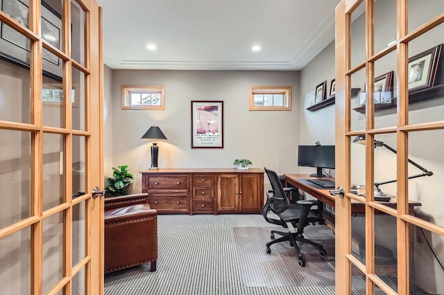 946 Wild Rose Ct, Eagan, MN 55123 - carpeted office featuring healthy amount of natural light