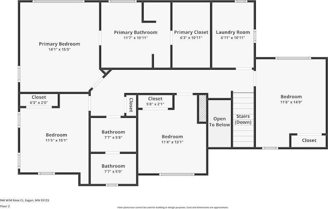 946 Wild Rose Ct, Eagan, MN 55123 - view of home floor plan