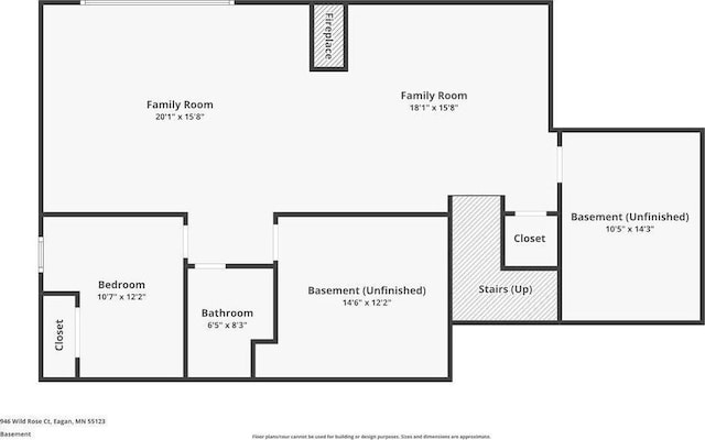 946 Wild Rose Ct, Eagan, MN 55123 - view of floor plan / room layout