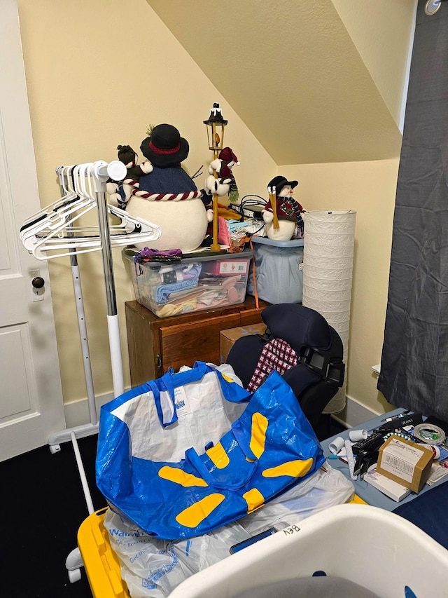 208 2nd St SW, Braham, MN 55006 - miscellaneous room featuring vaulted ceiling