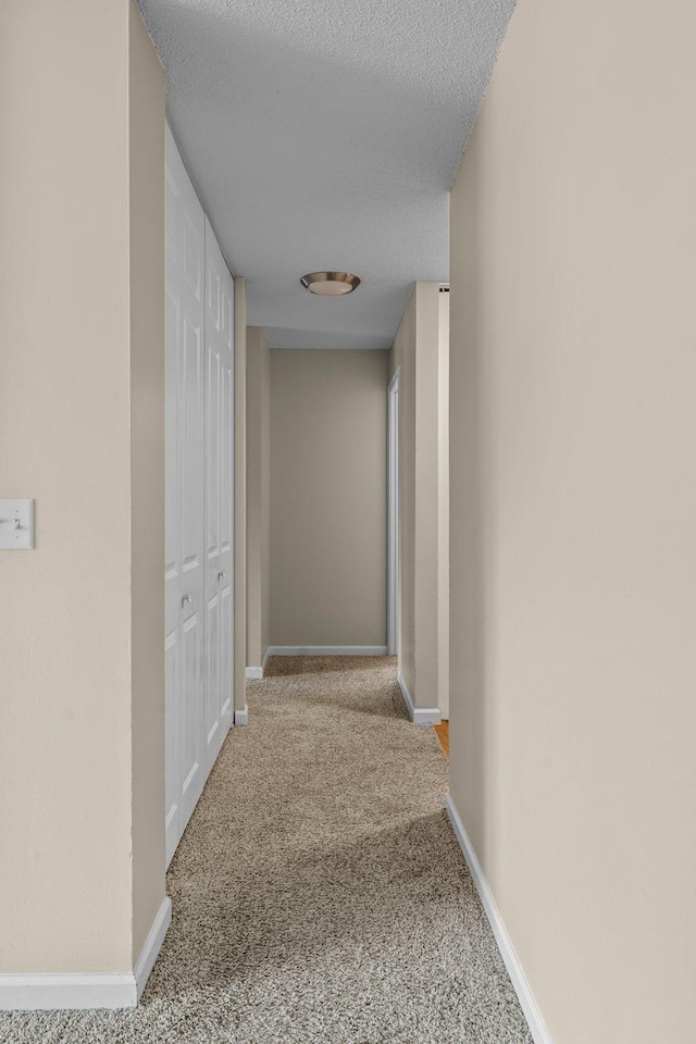 179 Little Canada Rd E Unit 230, Little Canada, MN 55117 - hall featuring carpet, baseboards, and a textured ceiling