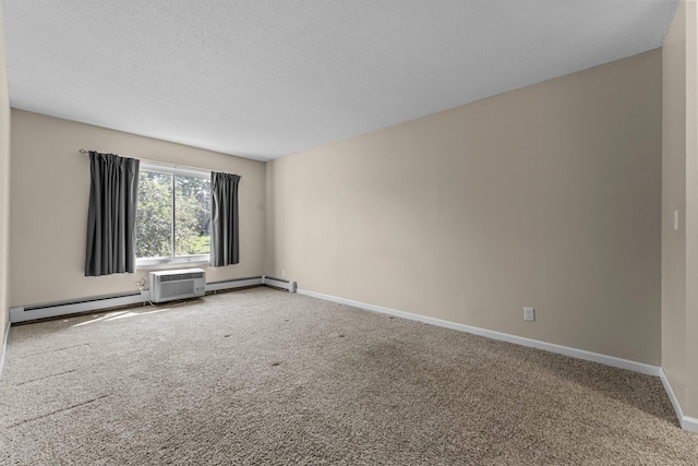 179 Little Canada Rd E Unit 230, Little Canada, MN 55117 - unfurnished room featuring carpet flooring, baseboards, a baseboard radiator, and a wall unit AC