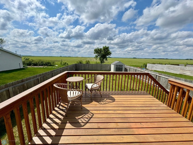 1743 46th Ave S, Moorhead, MN 56560 - deck featuring a view of rural / pastoral area