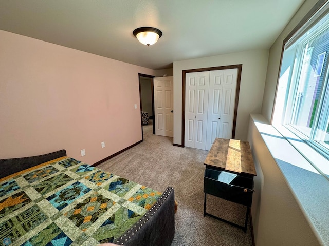 1743 46th Ave S, Moorhead, MN 56560 - bedroom with light colored carpet and a closet