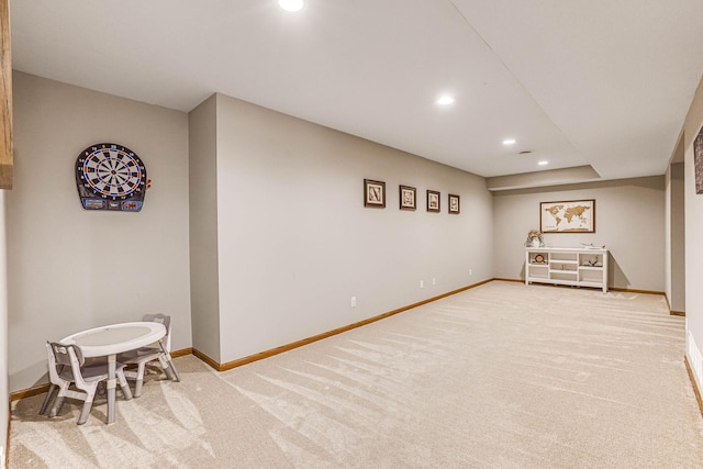 38 Jefferson Ct, Hastings, MN 55033 - finished basement with recessed lighting, carpet floors, and baseboards