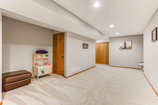 38 Jefferson Ct, Hastings, MN 55033 - finished basement with recessed lighting, baseboards, and light colored carpet