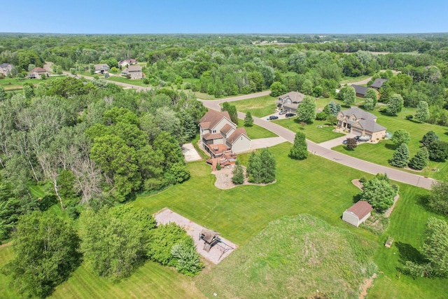 15758 Austin St NE, Ham Lake, MN 55304 - aerial view of property and surrounding area with nearby suburban area and a forest
