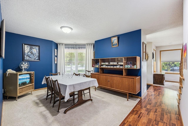 901 14th St N, Sartell, MN 56377 - dining room with a textured ceiling and wood finished floors