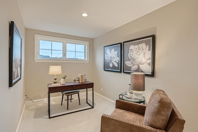 5054 Dale Ridge Rd, Woodbury, MN 55129 - office featuring baseboards, carpet, and recessed lighting