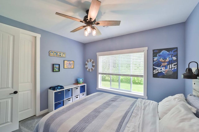 16460 Sanctuary Way, Brainerd, MN 56401 - carpeted bedroom with ceiling fan and baseboards