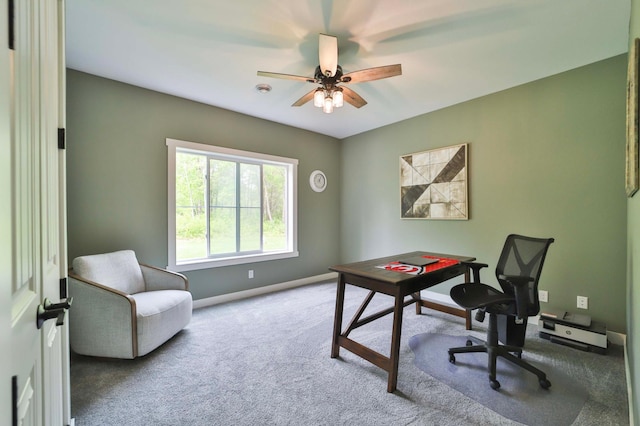 16460 Sanctuary Way, Brainerd, MN 56401 - office space featuring carpet flooring, ceiling fan, and baseboards