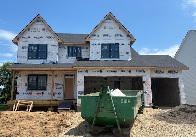 6135 Harkness Ln S, Cottage Grove, MN 55016 - property under construction featuring a shingled roof and a garage