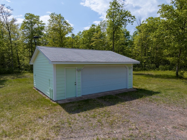 27681 Moser Dr, Jackson Twp, WI 54893 - view of detached garage