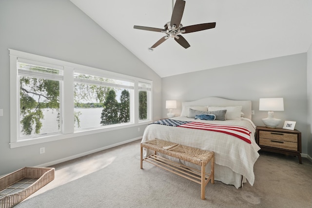 5035 Wren Rd, Mound, MN 55364 - bedroom with multiple windows, carpet floors, and vaulted ceiling