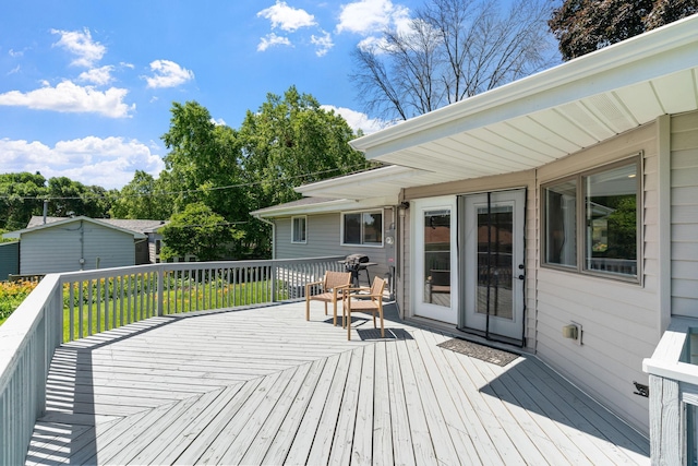6540 Zealand Ave N, Brooklyn Park, MN 55428 - view of wooden terrace