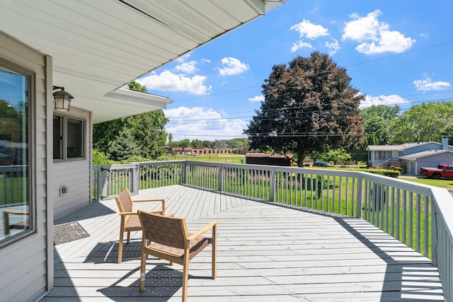 6540 Zealand Ave N, Brooklyn Park, MN 55428 - view of wooden deck