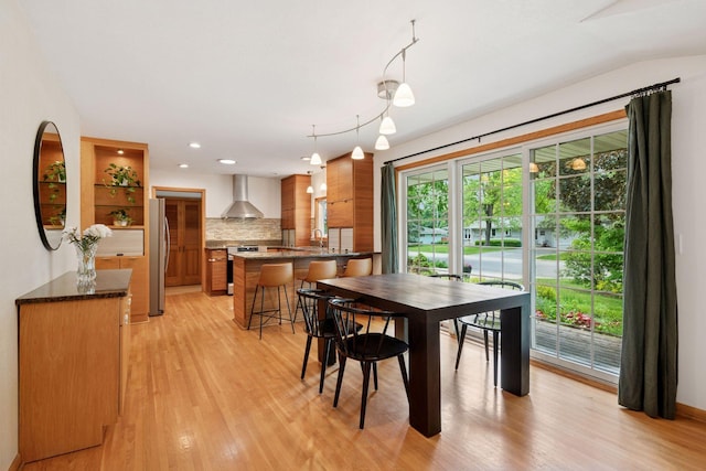 10933 Chowen Ave S, Bloomington, MN 55431 - dining room with light wood finished floors and recessed lighting