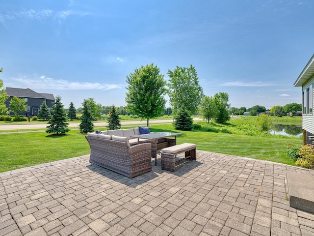 6024 158th St W, Apple Valley, MN 55124 - view of patio / terrace featuring an outdoor living space