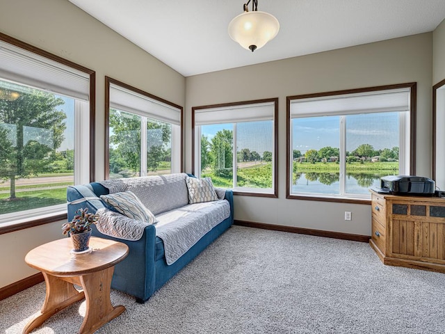 6024 158th St W, Apple Valley, MN 55124 - living area featuring light colored carpet and baseboards