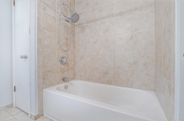 1637 37th Ave NE, Columbia Heights, MN 55421 - bathroom featuring bathtub / shower combination and tile patterned flooring