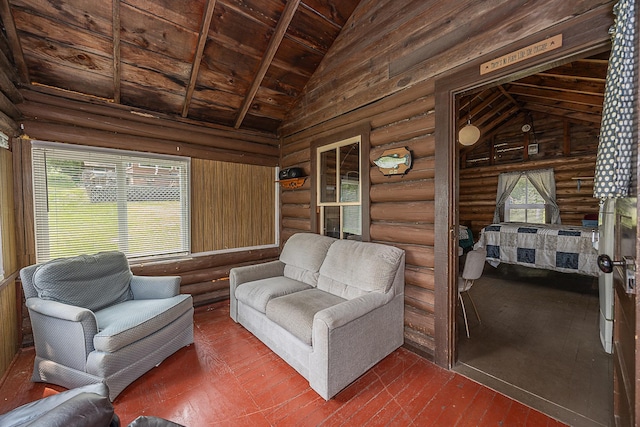 1409 Wabedo Pass Rd NE, Longville, MN 56655 - sunroom with vaulted ceiling