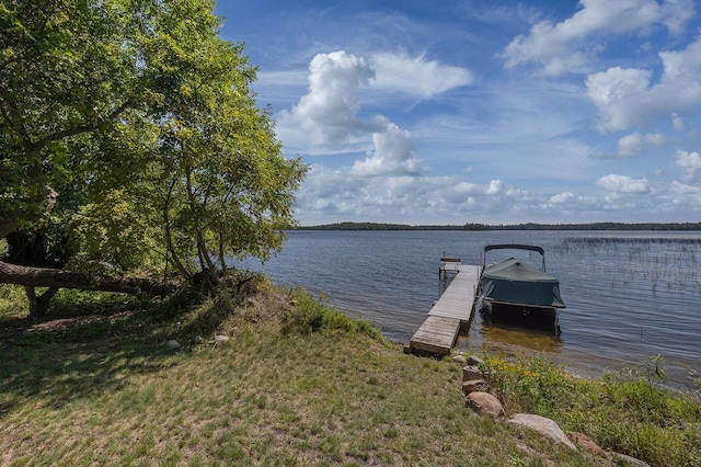 1409 Wabedo Pass Rd NE, Longville, MN 56655 - dock featuring a water view