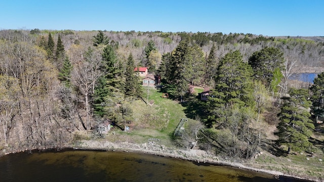 1409 Wabedo Pass Rd NE, Longville, MN 56655 - aerial view of property's location with a forest and a large body of water