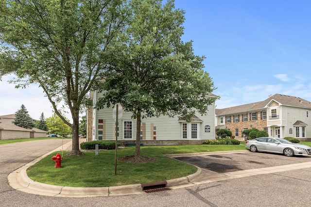 15481 Frost Path Unit 1803, Apple Valley, MN 55124 - view of front of property with uncovered parking and a front lawn