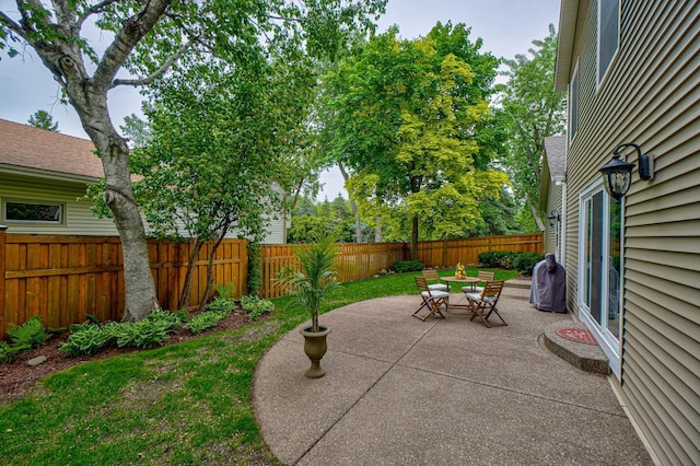 8517 143rd St W, Apple Valley, MN 55124 - fenced backyard with a patio