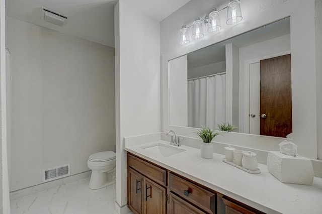 8517 143rd St W, Apple Valley, MN 55124 - full bath with toilet, vanity, and marble look tiles