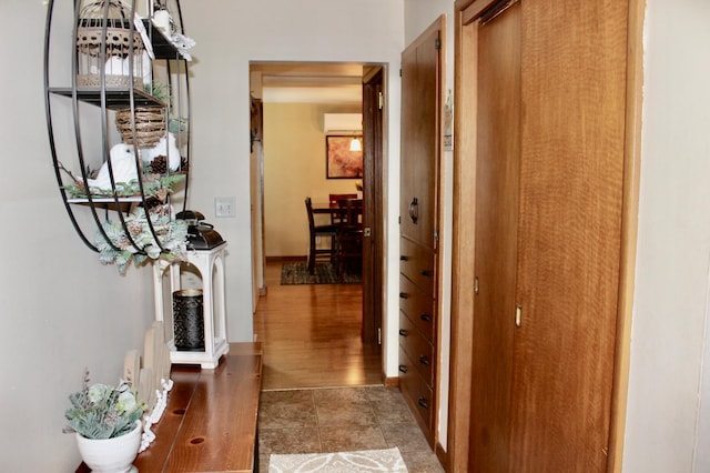 606 Center Ave N, Blooming Prairie, MN 55917 - corridor featuring an AC wall unit