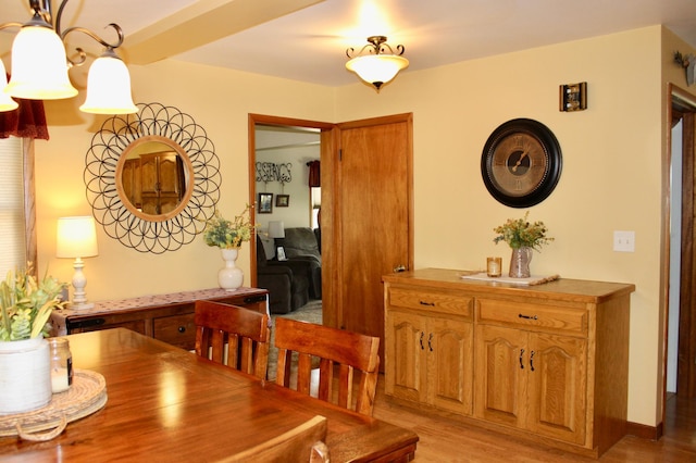 606 Center Ave N, Blooming Prairie, MN 55917 - dining space featuring light wood-type flooring