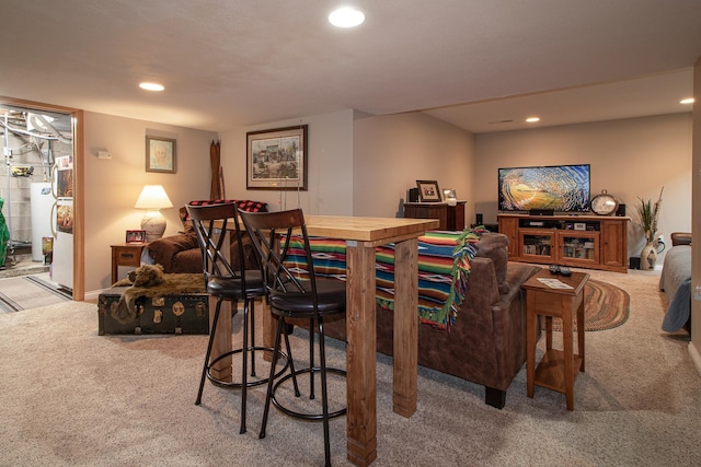 6823 Re Echo Ridge Dr NE, Remer, MN 56672 - living room with carpet flooring and recessed lighting