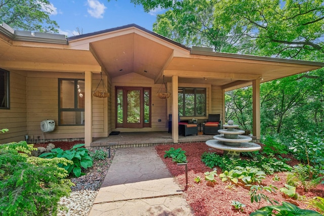 2665 Oriole Ave N, West Lakeland Twp, MN 55082 - doorway to property with outdoor lounge area
