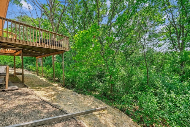 2665 Oriole Ave N, West Lakeland Twp, MN 55082 - view of yard featuring a deck and a carport