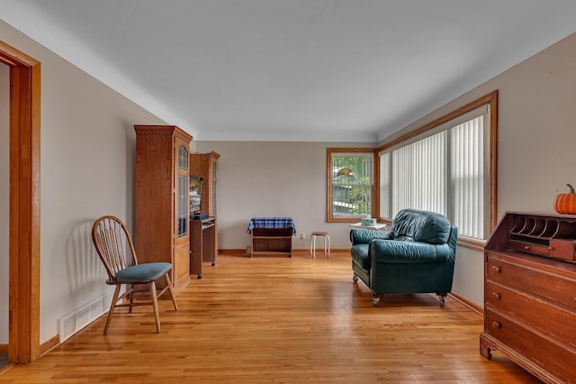 2007 8th St N, Saint Cloud, MN 56303 - living area featuring light wood-type flooring and baseboards