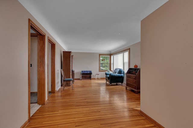 2007 8th St N, Saint Cloud, MN 56303 - corridor with light wood-style floors and baseboards