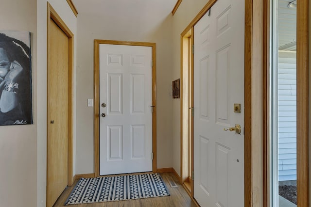 900 Isabella Ave, Clearwater, MN 55320 - foyer entrance with baseboards and wood finished floors