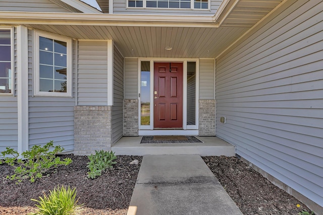900 Isabella Ave, Clearwater, MN 55320 - doorway to property with brick siding