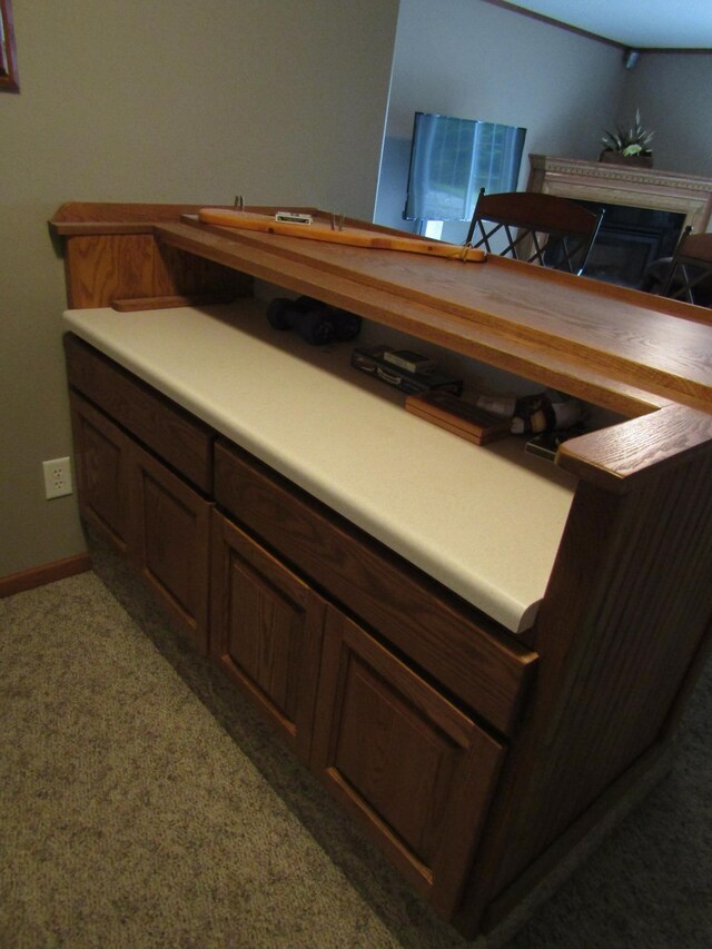 180 Bordson St, Appleton, MN 56208 - bar area with carpet flooring and baseboards